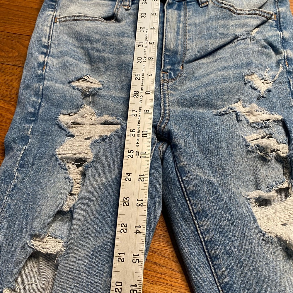 American Eagle high rise jeggings -size 8 long - Picture 6 of 7